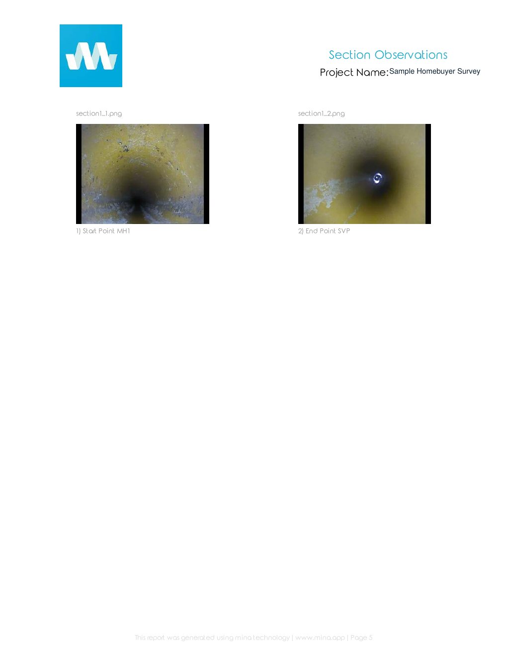 Page 5 of the anonymised Prime Drainage homebuyer drain survey