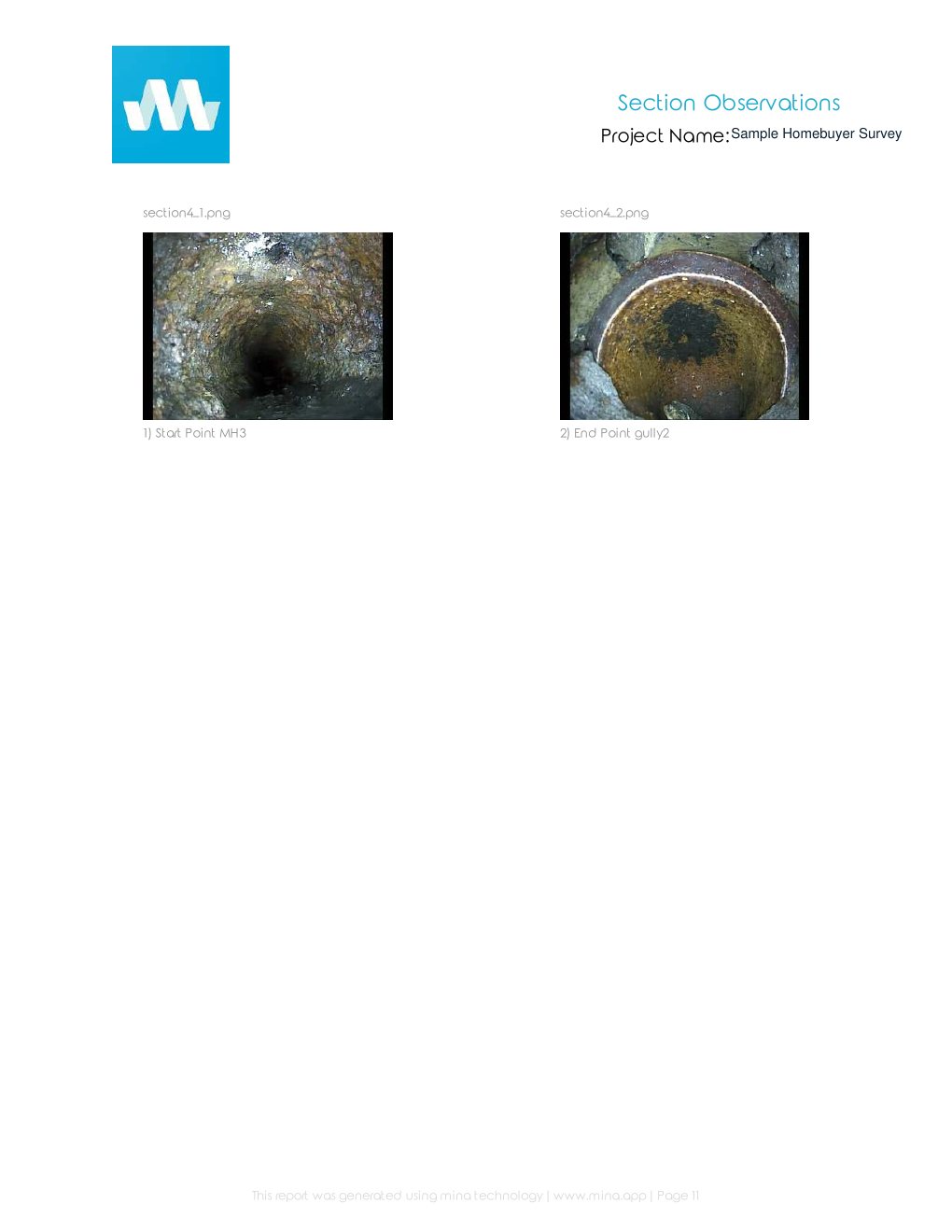 Page 11 of the anonymised Prime Drainage homebuyer drain survey