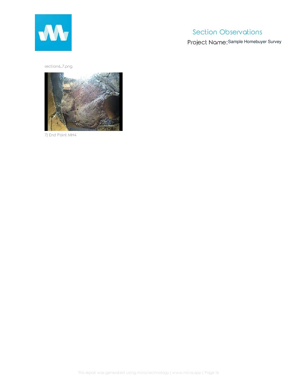 Page 16 of the anonymised Prime Drainage homebuyer drain survey