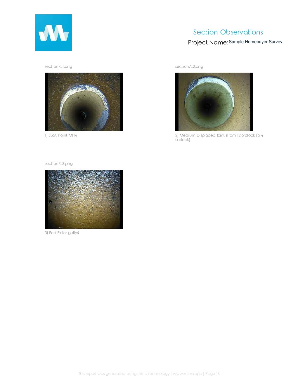Page 18 of the anonymised Prime Drainage homebuyer drain survey