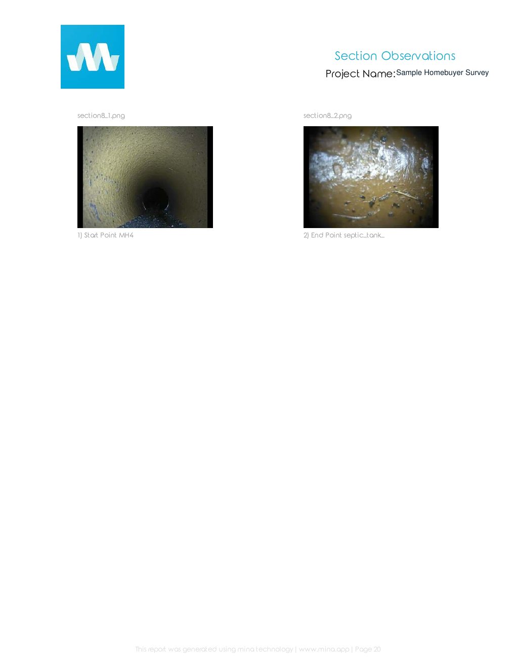 Page 20 of the anonymised Prime Drainage homebuyer drain survey