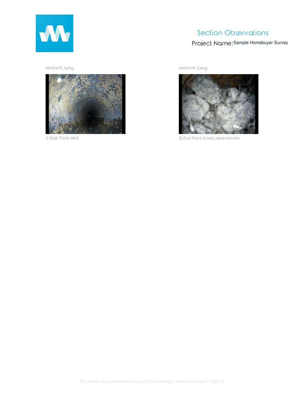 Page 22 of the anonymised Prime Drainage homebuyer drain survey